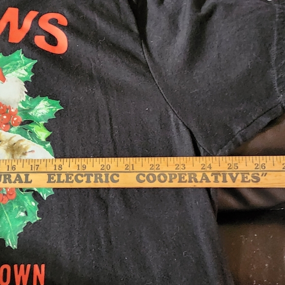 Christmas Cat T-shirt Men's 2XL Claws Is Coming To Town Holiday Time Black XXL - Picture 4 of 6